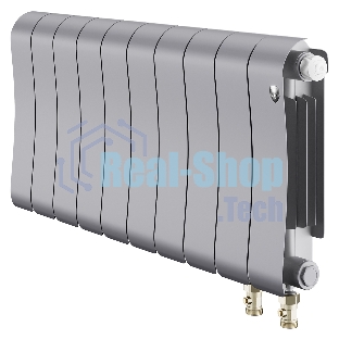Радиатор биметаллический Royal Thermo Infinity 300 Silver Satin VR80 - 10 секц.