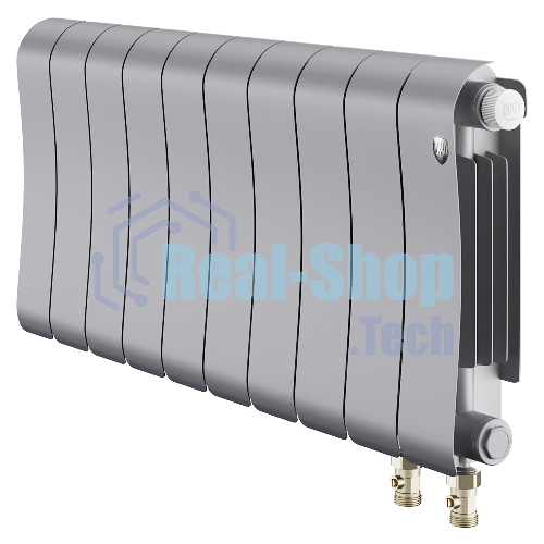 Радиатор биметаллический Royal Thermo Infinity 300 Silver Satin VR80 - 10 секц.