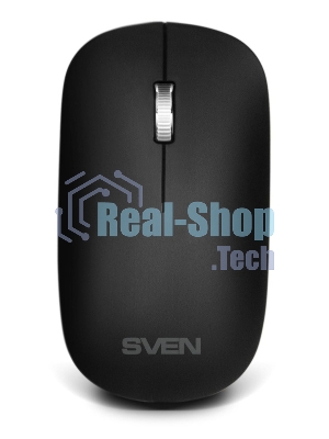 Комплект беспроводной SVEN ножничная клавиатура + мышь KB-C2550W черный (109 кл.,12Fn, 1000DPI, 2+1 кл.)