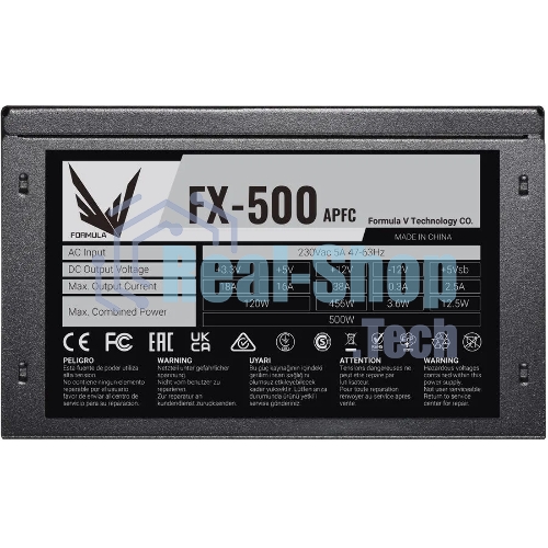 Блок питания Aerocool/Formula FX-500 RTL, 500Вт, 120мм, черный