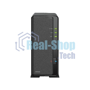 СХД SYNOLOGY настольное исполнение 1BAY NO HDD DS124