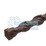 Бур по бетону Denzel двойная спираль, Cobalt W-tip, 14x260 мм, SDS PLUS