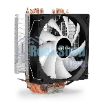 Кулер ExeGate Wizard EXX600-PWM.FRGb (Al+Cu, 6 тепл.трубки, LGA775/1150/1151/1155/1156/1200/1700/1851/AM2/AM2+/AM3/AM3+/AM4/AM5/FM1/FM2/754/939/940, TDP 180W, Fan 120мм PWM, 800-2400RPM, Hydro bearing, 4pin, 11-24db, 540г, FRGb подсветка, с термопастой, на защелках, Color Box)