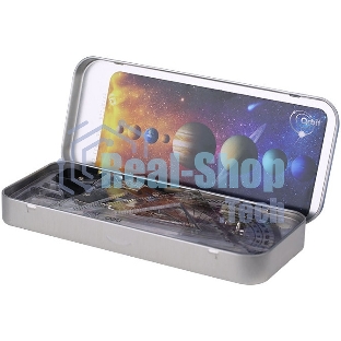 Набор для черчения Deli EG30695, в комплекте: циркуль/карандаш/кронциркуль/линейка 15 см/2 треугольника/транспортир/ластик/точилка