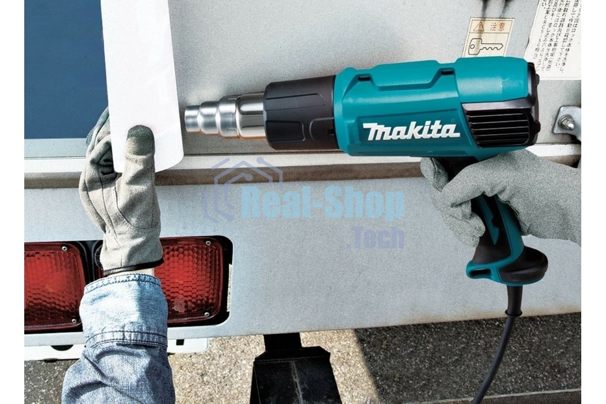 Фен Makita HG 6031 VK 1800Вт 250-500л/мин с регулировкой, с насадками, кейс