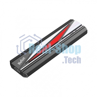 Внешний SSD Netac ZX20L, 512 Gb, USB 3.2 Gen 2x2 Type-C, R/W 2000/1800, черный