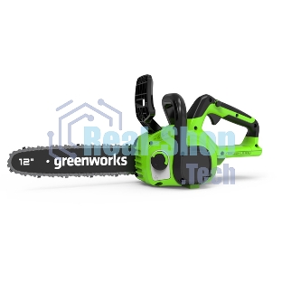 Цепная пила аккумуляторная GreenWorks GD24CS30K4, 24V, 30 см, бесщеточная, c АКБ 4 Ач и ЗУ (2007007UB)