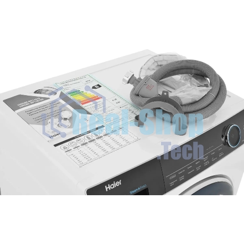 Стиральная машина Haier HWD80-BP14979 белый, загрузка фронтальная 8 кг, 5 кг - сушка, 1400 об/мин, класс: B