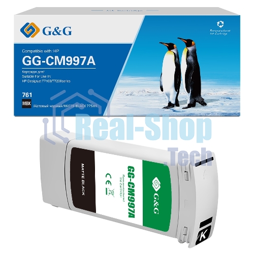 Картридж струйный G&G GG-CM997A 761 матовый черный (775 мл) для HP Designjet T7100/T7200