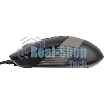 Мышь проводная A4Tech Fstyler FM10 черный/серый, 1600 dpi, USB, кнопки - 4