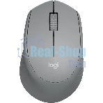 Мышь беспроводная Logitech M280 серый, 1000 dpi, радиоканал, USB, кнопки - 3