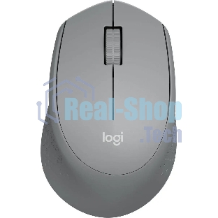 Мышь беспроводная Logitech M280 серый, 1000 dpi, радиоканал, USB, кнопки - 3