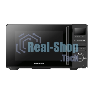 Микроволновая печь Willmark WMO-205DB черный, 20 л, 700 Вт, переключатели - кнопки, поворотный механизм