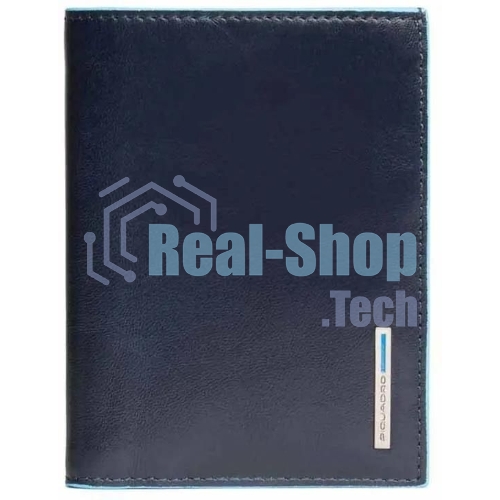 Кошелек мужской Piquadro Blue Square PU1393B2/BLU2, натур.кожа, темно-синий