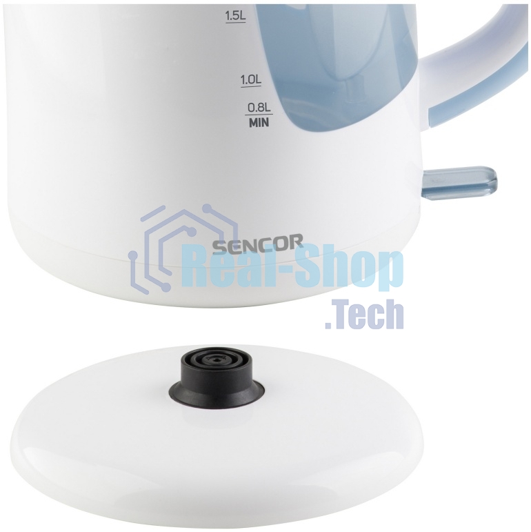 Электрочайник Sencor SWK 2510WH белый, 2.5 л, 2200 Вт, скрытый нагревательный элемент