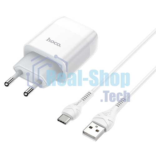 Сетевое зарядное устройство HOCO (6931474713018) для Type-C C72Aa White