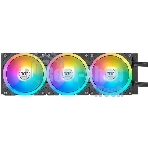 Система жидкостного охлаждения Thermaltake MAGFloe 420 Ultra ARGB Soc-AM5/AM4/1200/1700/1851 черный 4-pin 34.5dB Al+Cu LCD Ret (CL-W451-PL14SW-A)