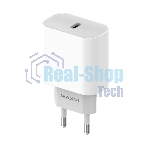Сетевое зарядное устройство Maxvi CHL-601PD 18W, 3A, QC 3.0, PD 3.0, 1xUSB-C, белый