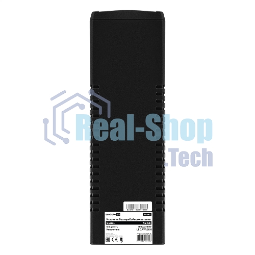Источник бесперебойного питания ExeGate Power NB-1000.LED.AVR.2SH (1000VA/650W, LED, AVR, 2*Schuko, батарея 12V 9Ah, черный)