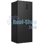 Холодильник Maunfeld MFF192NFSB01 Inverter черная сталь трехкамерный 334/184л морозилка снизу, No Frost, Side by Side