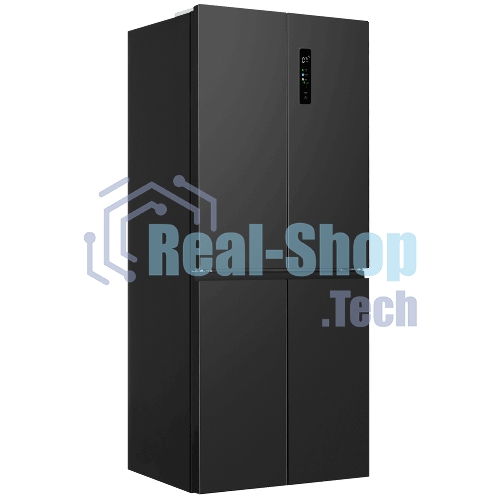 Холодильник Maunfeld MFF192NFSB01 Inverter черная сталь трехкамерный 334/184л морозилка снизу, No Frost, Side by Side