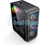Компьютерный корпус Accord 3338 черный без БП ATX 1xUSB2.0 1xUSB3.0 1xUSB3.1 audio bott PSU