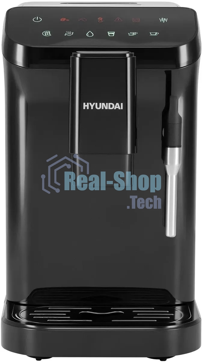Кофемашина автоматическая Hyundai HAM-4001 черный, исп. кофе - молотый, 1.5 л, 1350 Вт, 20 Бар