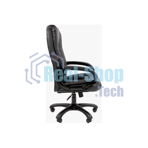 Кресло Chairman 600 черный, экокожа, 120 кг