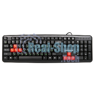 Клавиатура проводная NAKATOMI KN-02U USB черный-красный