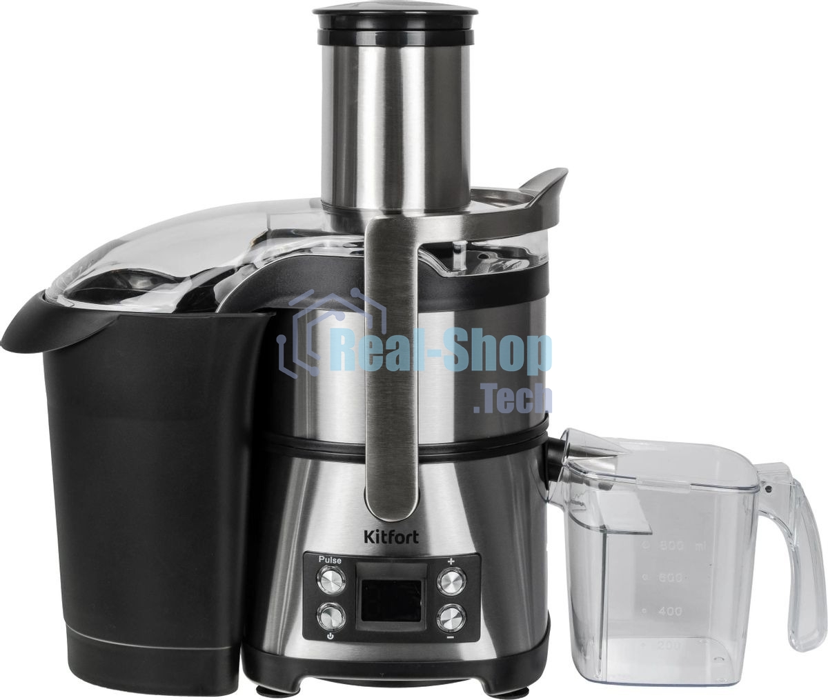 Кухонный комбайн Kitfort KT-1395 800Вт серебристый/черный
