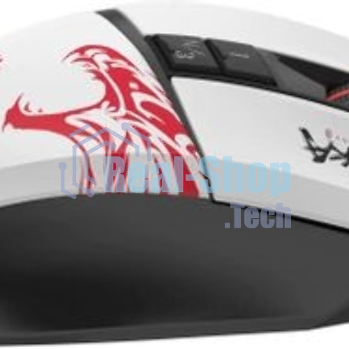 Мышь беспроводная A4Tech Bloody R36 Ultra черный/белый/красный, 12000dpi, USB, радиоканал, кнопки - 7