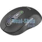 Мышь беспроводная Logitech M750 графитовый, 4000 dpi, радиоканал, Bluetooth, USB, кнопки - 5