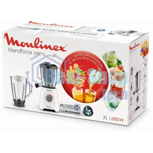 Блендер стационарный Moulinex Blendforce LM42Q110 600 Вт, белый