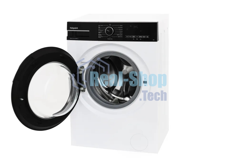 Стиральная машина Hotpoint WSH 6090 VBB белая, загрузка фронтальная 6 кг, 1000 об/мин, класс A