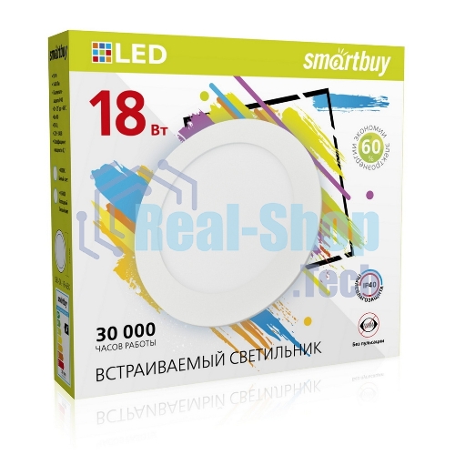 Встраиваемый светильник Smartbuy (SBL-DL-18-65K) 18w/6500K
