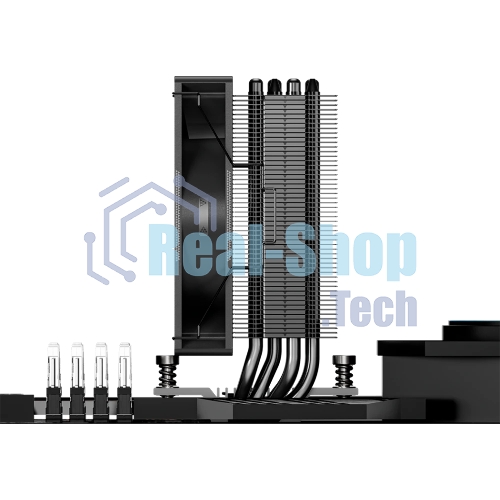 Устройство охлаждения (кулер) PcCooler RT400 BK Soc-AM5/AM4/1200/1700/1851 черный 4-pin 32dB Al+Cu 230W Ret (RT400-BKNWXX-GL)