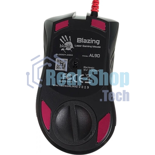 Мышь проводная A4Tech Bloody AL90 Blazing черный, 12000 dpi, USB, кнопки - 8