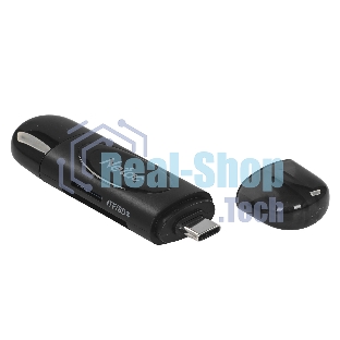 Кард-ридер Netac WK14/черный/SD/SDHC/SDXC/microSD/microSDHC/microSDXC/USB 3.0/USB Type-C/пластик