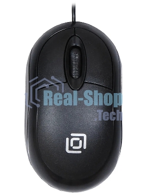 Мышь проводная Oklick 105S черный, 800 dpi, USB, кнопки - 3
