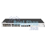 Коммутатор POE управляемый гигабитный уровня 2, 24 порта 10/100/1000Base-T с поддержкой PoE, 4 порта 100/1000BASE-X (SFP), бюджет POE 370W