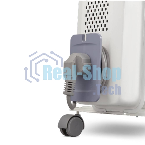 Обогреватель масляный Ballu CUBE BOH/CB-07W (7 секций), белый, 1500 Вт, 15 м2, механический термостат