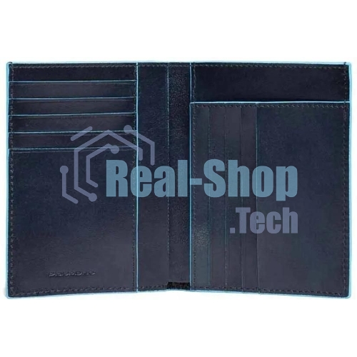 Кошелек мужской Piquadro Blue Square PU1393B2/BLU2, натур.кожа, темно-синий