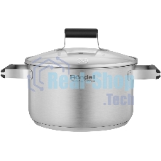 Кастрюля Rondell Bayoneta RDS-1807 3.1 л. d=20 см (с крышкой) стальной