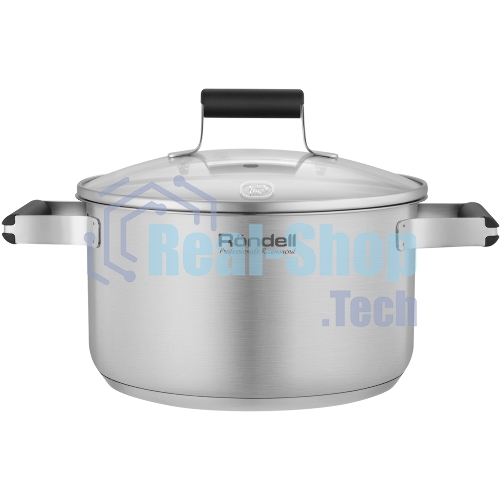 Кастрюля Rondell Bayoneta RDS-1807 3.1 л. d=20 см (с крышкой) стальной