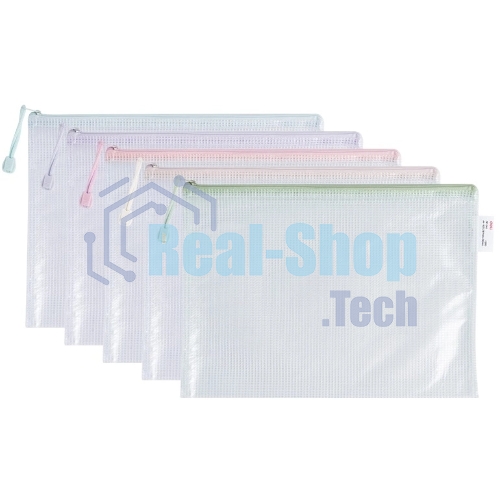 Папка на молнии ZIP Deli Colorful EF280 A4 ПВХ 0.23мм, ассорти