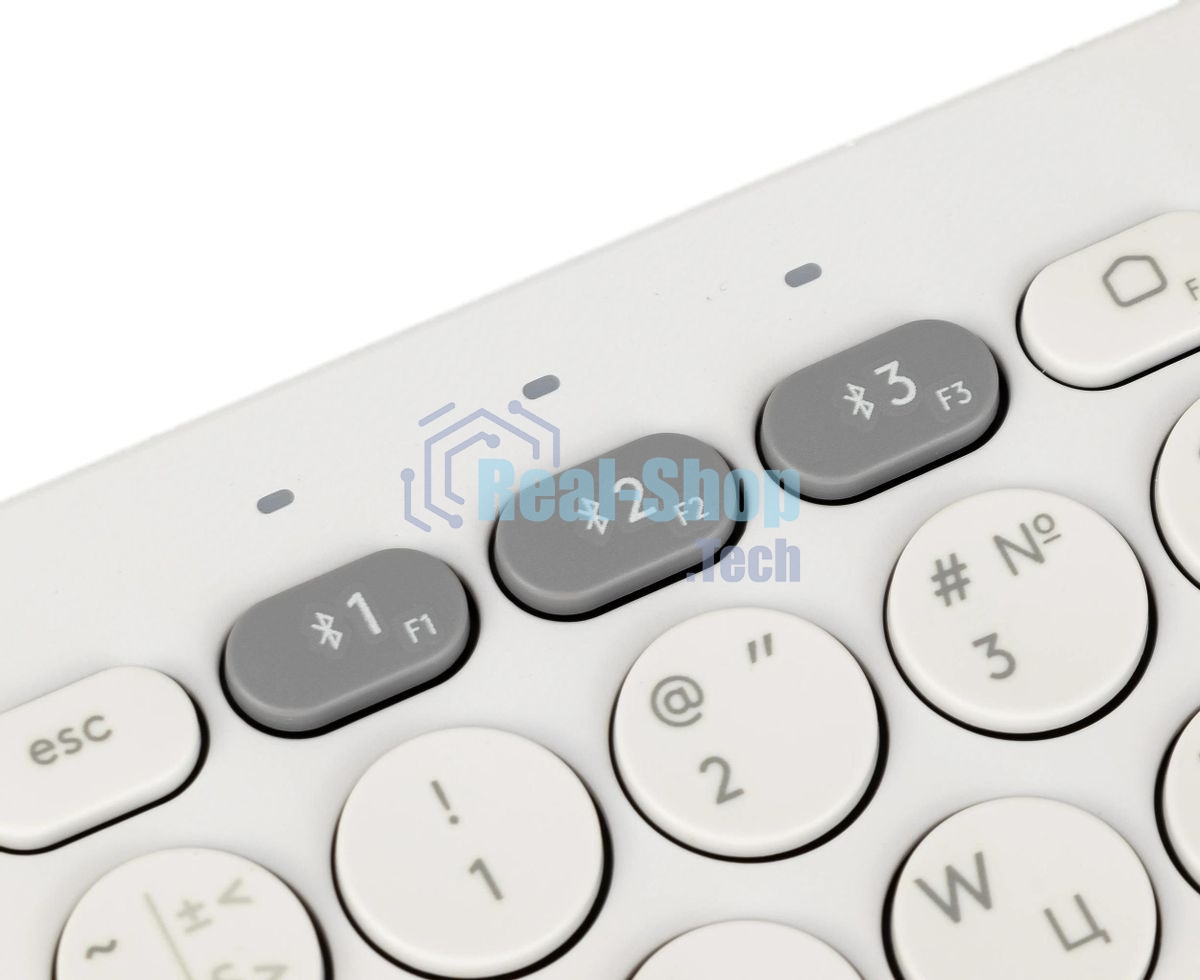 Клавиатура беспроводная Logitech K380, Bluetooth, белый