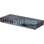 Коммутатор Dahua DH-SG4010P-2F, 8×1 Гбит/с + 2×1 Гбит/с SFP, управляемый
