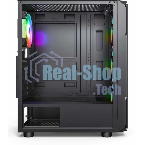 Компьютерный корпус Accord 3338 черный без БП ATX 1xUSB2.0 1xUSB3.0 1xUSB3.1 audio bott PSU