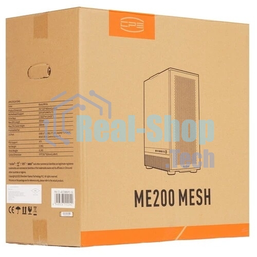 Компьютерный корпус PCCooler ME200 MESH WH, Mesh Full Tower, белый, TG, SPCC, 3x120мм ARGb E-ATX, ATX, mATX, mITX 180/380/220мм 4x2.5