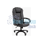 Кресло Chairman 600 черный, экокожа, 120 кг